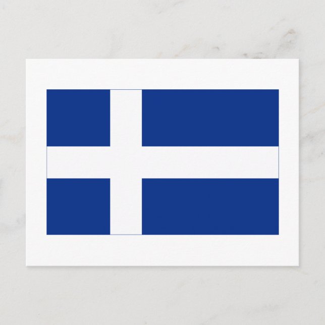 Shetland Flag Postcard (Front)