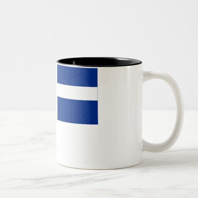Shetland Flag Two-Tone Coffee Mug (Right)