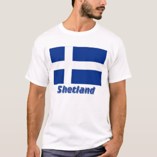Shetland Flag with Name T-Shirt