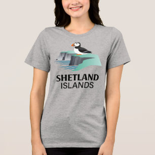 Shetland Islands Scotland United Kingdom Tri-Blend Shirt