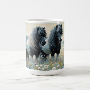Shetland Ponies Springtime Coffee Mug