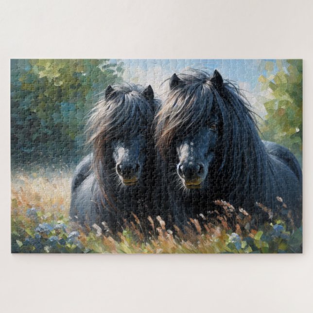 Shetland Pony Jigsaw Puzzle (Horizontal)