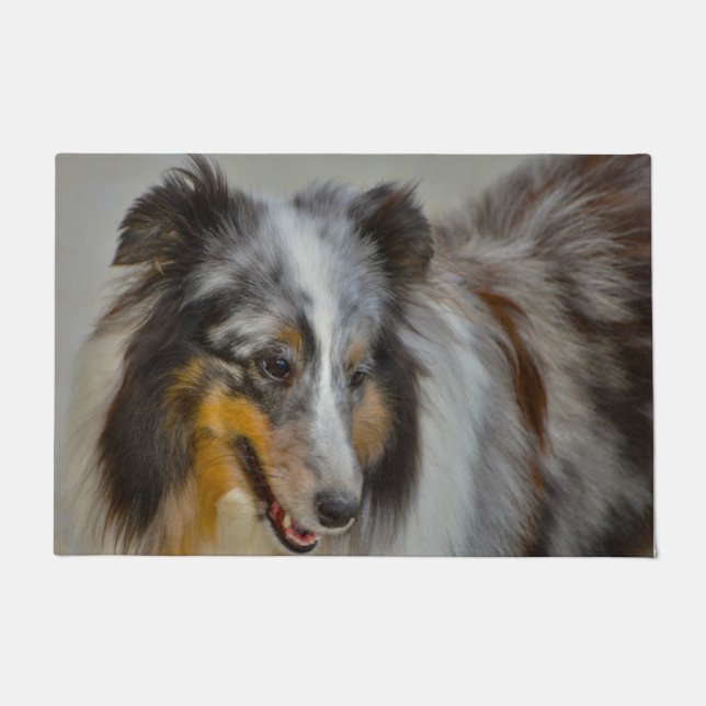 Shetland Sheep Dog. Doormat (Front)