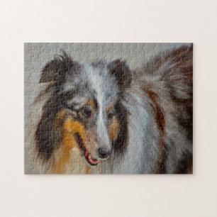 Shetland Sheep Dog Jigsaw. Jigsaw Puzzle