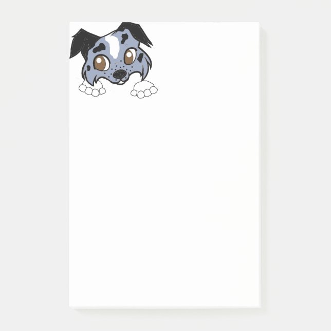 Shetland Sheepdog Blue Merle Post-it Notes (Front)