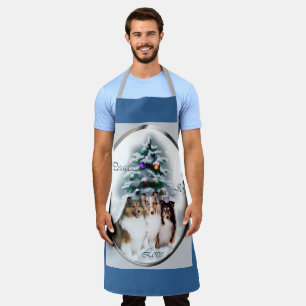 Shetland Sheepdog Christmas Gifts Apron
