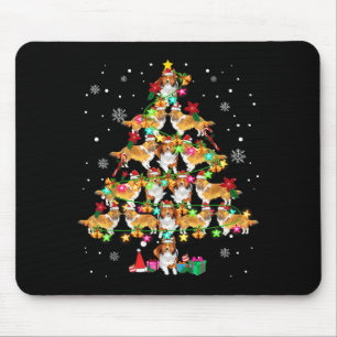 Shetland Sheepdog Christmas Tree Funny Sheltie Chr Mouse Pad