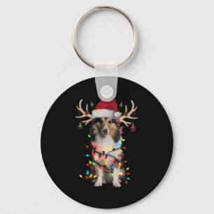 Shetland Sheepdog Christmas Tree Shirt Shetland Sh Key Ring