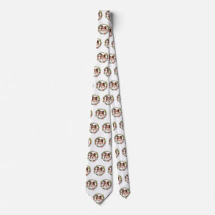 Shetland Sheepdog Christmas Wreath Festive Pup Tie