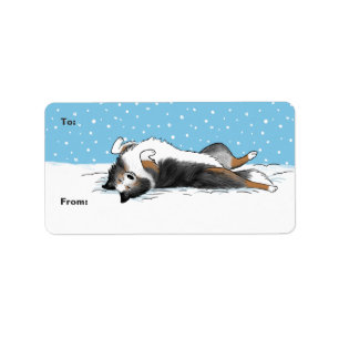 Shetland Sheepdog Cute Sheltie Holiday Gift Tags