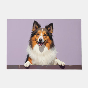 Shetland Sheepdog Doormat Art
