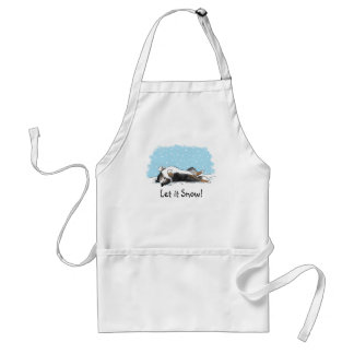 Shetland Sheepdog Let it Snow | Sheltie Holiday Standard Apron