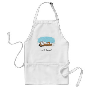 Shetland Sheepdog Let it Snow Sheltie Holiday Standard Apron