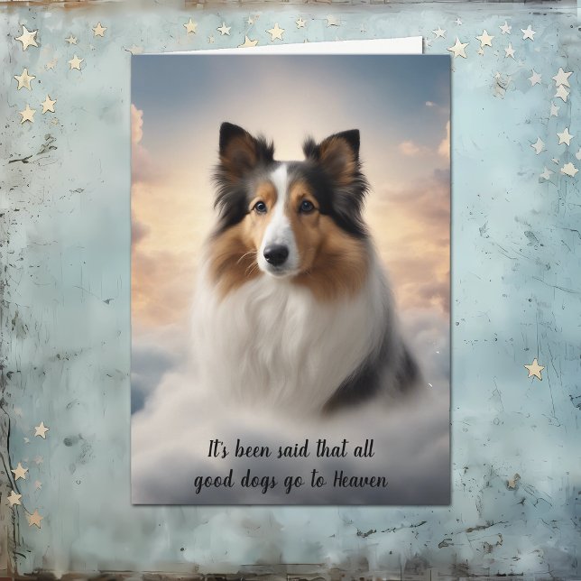 Shetland Sheepdog Loss Heaven Sympathy Card (Creator Uploaded)