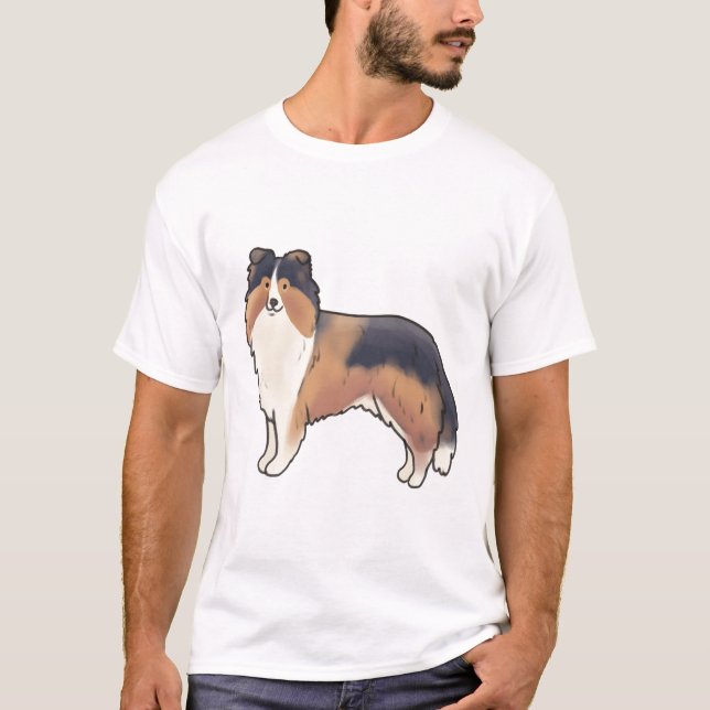 Shetland sheepdog Magic T-Shirt (Front)