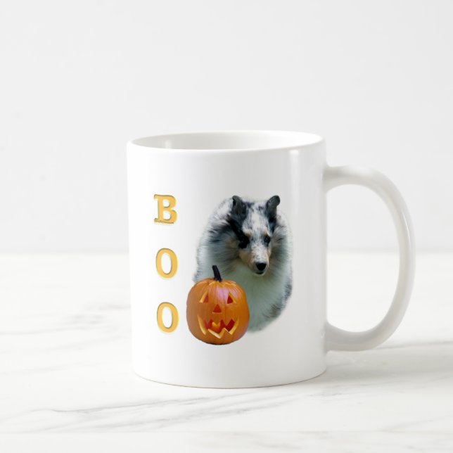Shetland Sheepdog (merle) Boo Coffee Mug (Right)