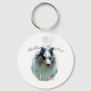 Shetland Sheepdog (merle) Mum 2 Key Ring