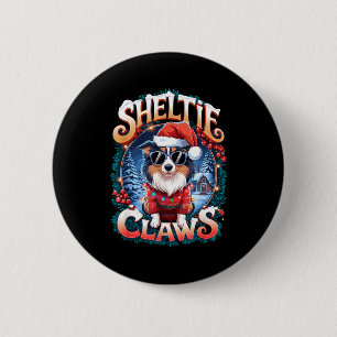 Shetland Sheepdog Owner Costume Sheltie Claws Chri 6 Cm Round Badge