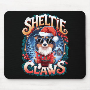 Shetland Sheepdog Owner Costume Sheltie Claws Chri Mouse Pad