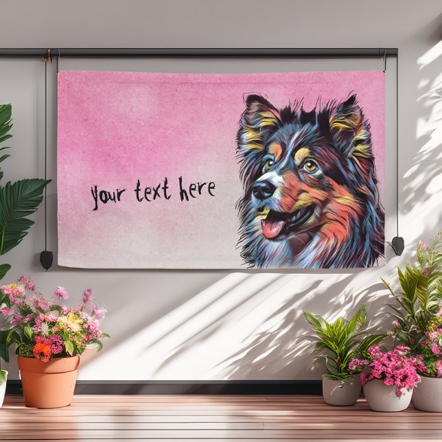 Shetland Sheepdog Painting Custom Banner (Creator Uploaded)