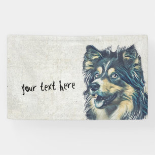 Shetland Sheepdog Painting Custom Banner