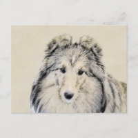 Shetland Sheepdog Painting - Cute Original Dog Art
