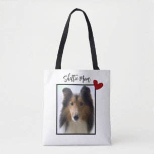 Shetland Sheepdog Photo Sheltie Mum Tote Bag