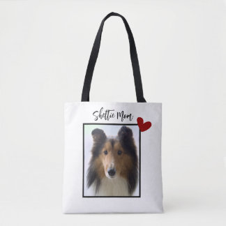 Shetland Sheepdog Photo Sheltie Mum Tote Bag