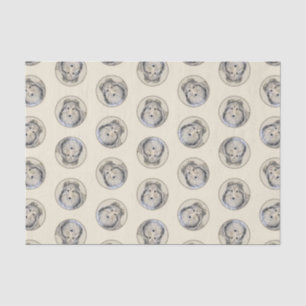 Shetland Sheepdog Puppy Painting Sheltie Dog Art Tissue Paper