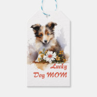 Shetland Sheepdog Puppy Pet Watercolor Flower