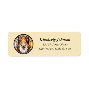 Shetland Sheepdog Return Address Labels