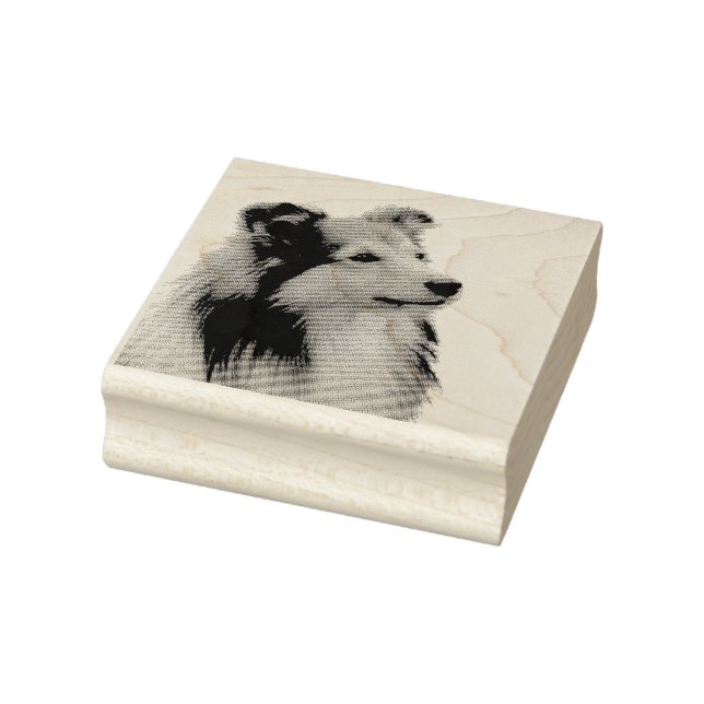 Shetland Sheepdog Rubber Stamp (Stamp)