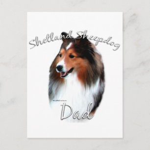 Shetland Sheepdog (sable) Dad 2 Postcard