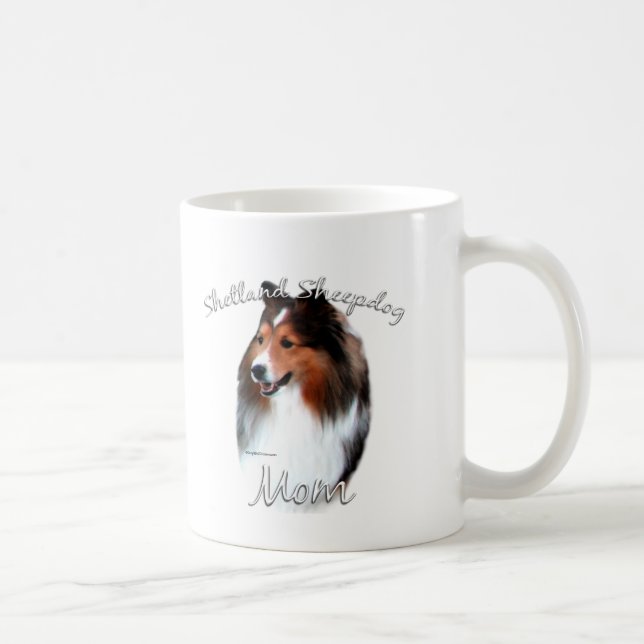 Shetland Sheepdog (sable) Mum 2 Coffee Mug (Right)