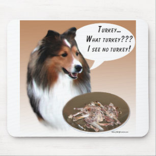 Shetland Sheepdog (sable) Turkey Mouse Pad