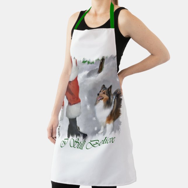 Shetland Sheepdog Sheltie Christmas Apron (Insitu)
