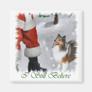 Shetland Sheepdog Sheltie Christmas Gifts Magnet