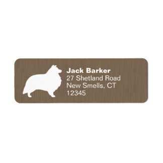 Shetland Sheepdog Sheltie Dog Return Address