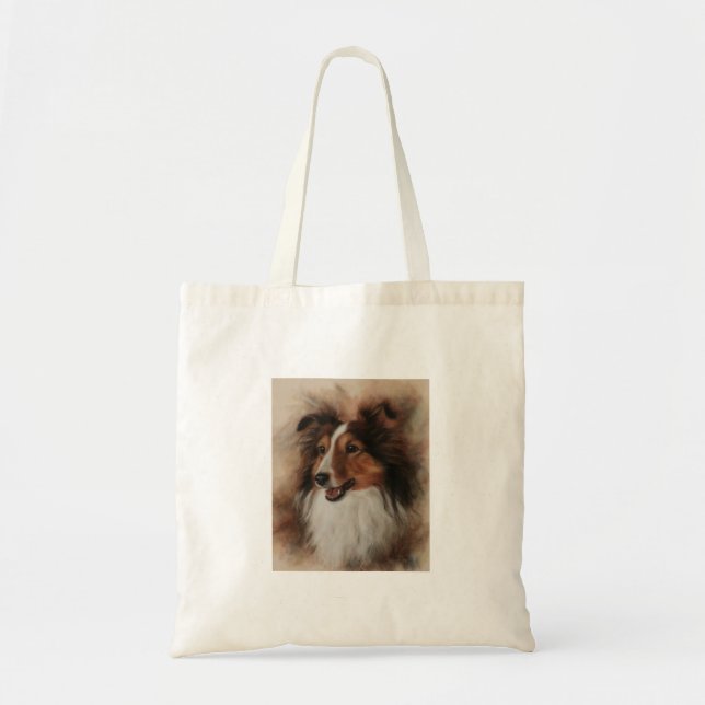 Shetland Sheepdog Sheltie smiling Tote Bag (Front)