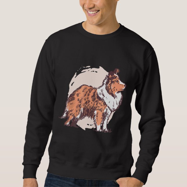 Shetland Sheepdog Sheltie Sweatshirt (Front)
