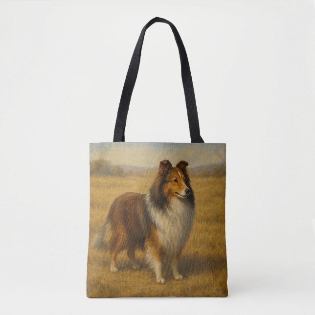 Shetland Sheepdog Tote Bag (Front)
