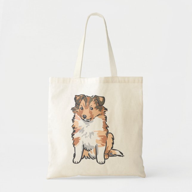 Shetland Sheepdog Tote Bag (Front)