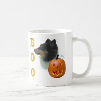Shetland Sheepdog (tri colour) Boo Coffee Mug