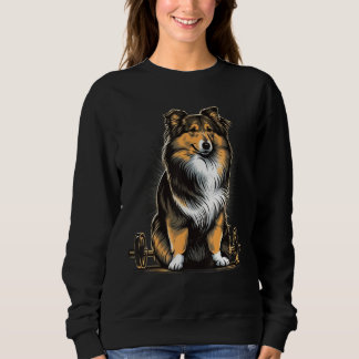 Shetland Sheepdog Weightlifting Dog Fitness Gym Sh Sweatshirt