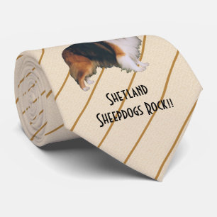 Shetland Sheepdogs Rock!!! - printed both side Tie