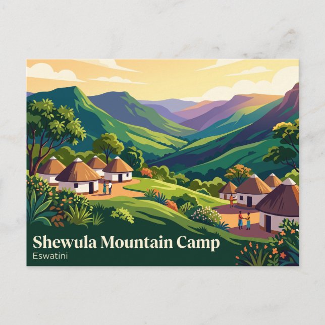 Shewula Mountain Camp Eswatini Postcard (Front)