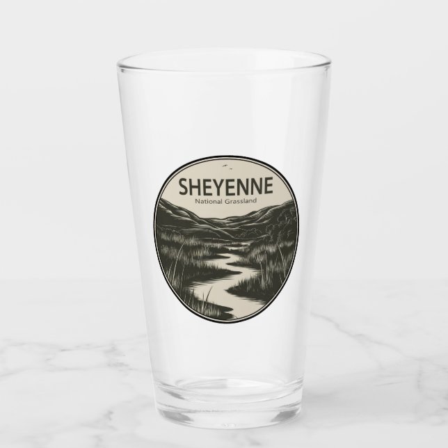 Sheyenne National Grassland Stream Glass (Front)