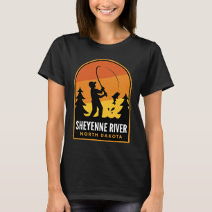 Sheyenne River North Dakota Fishing T-Shirt