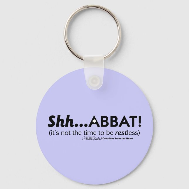 Shh...abbat! Key Ring (Front)