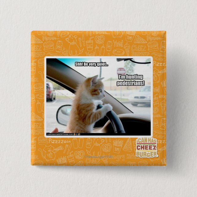 Shh! Be very quiet 15 Cm Square Badge (Front)